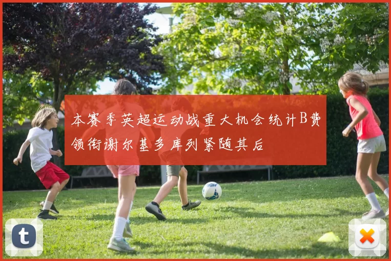 本赛季英超运动战重大机会统计B费领衔谢尔基多库列紧随其后